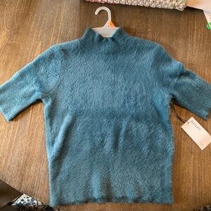Bailey 44 Teal Cowl Neck Sweater